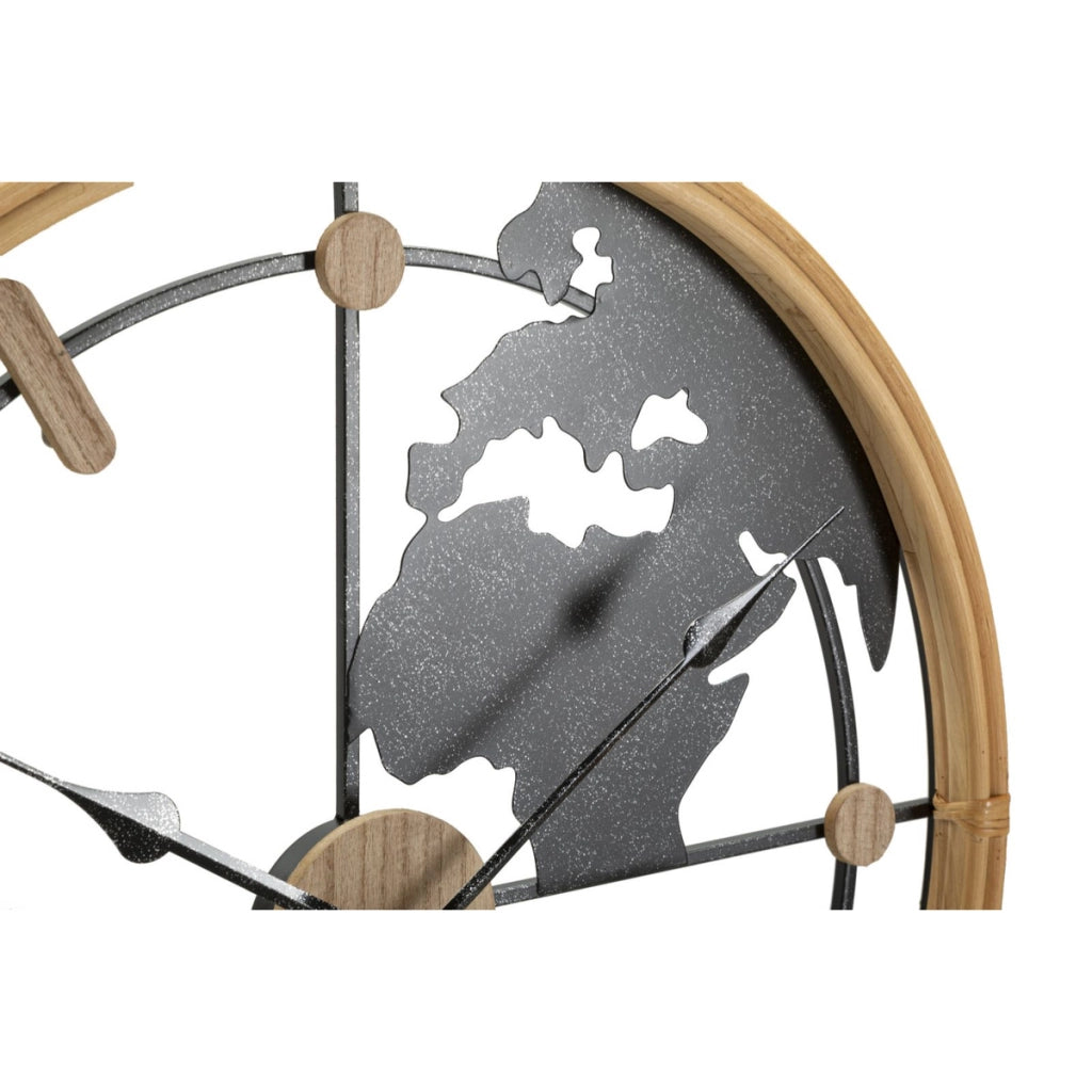 Orologio da Parete VKH249, Nero, Metallo, 60x5x60 cm