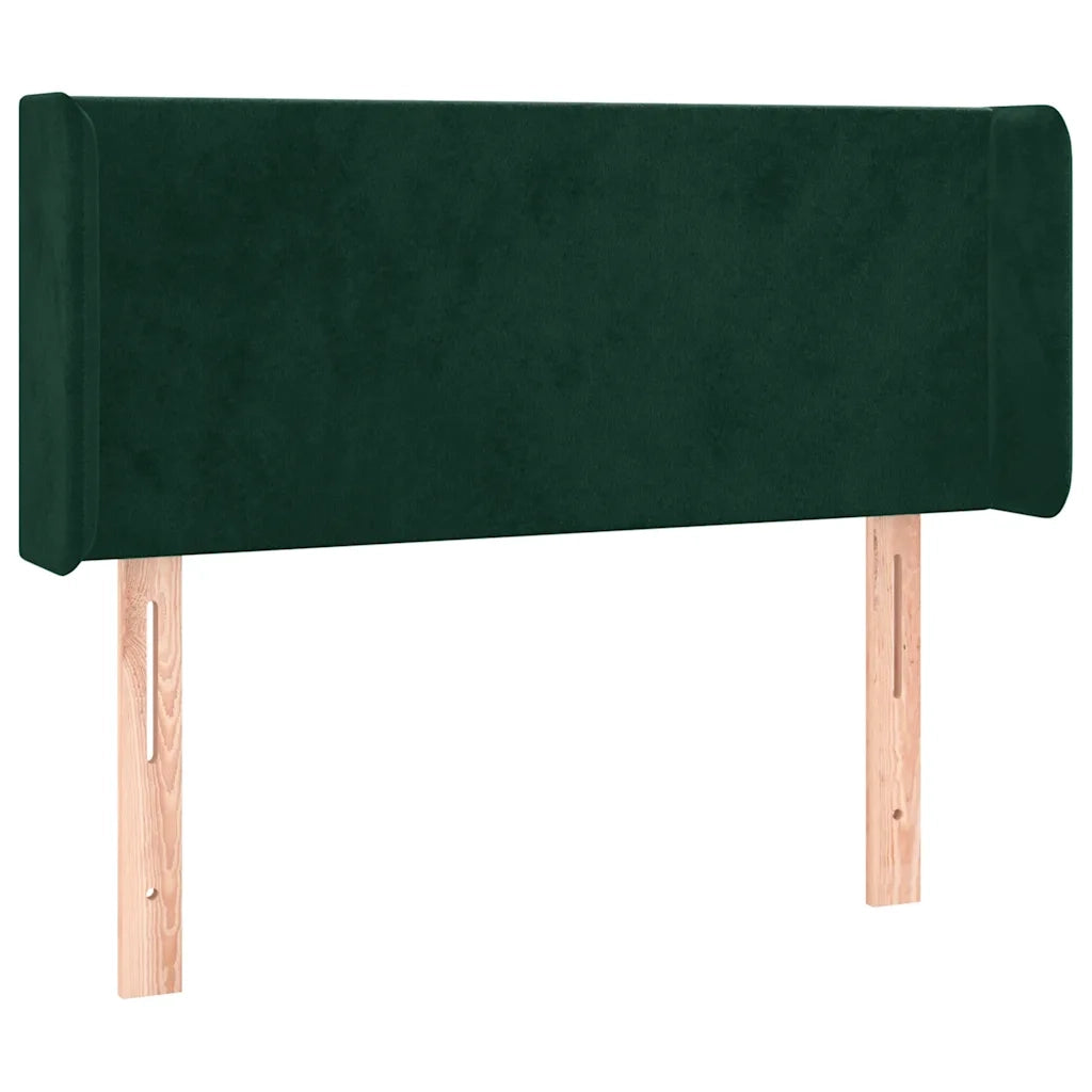 Testiera a LED-Testata con LED Verde Scuro 103x16x78/88 cm in Velluto 543653