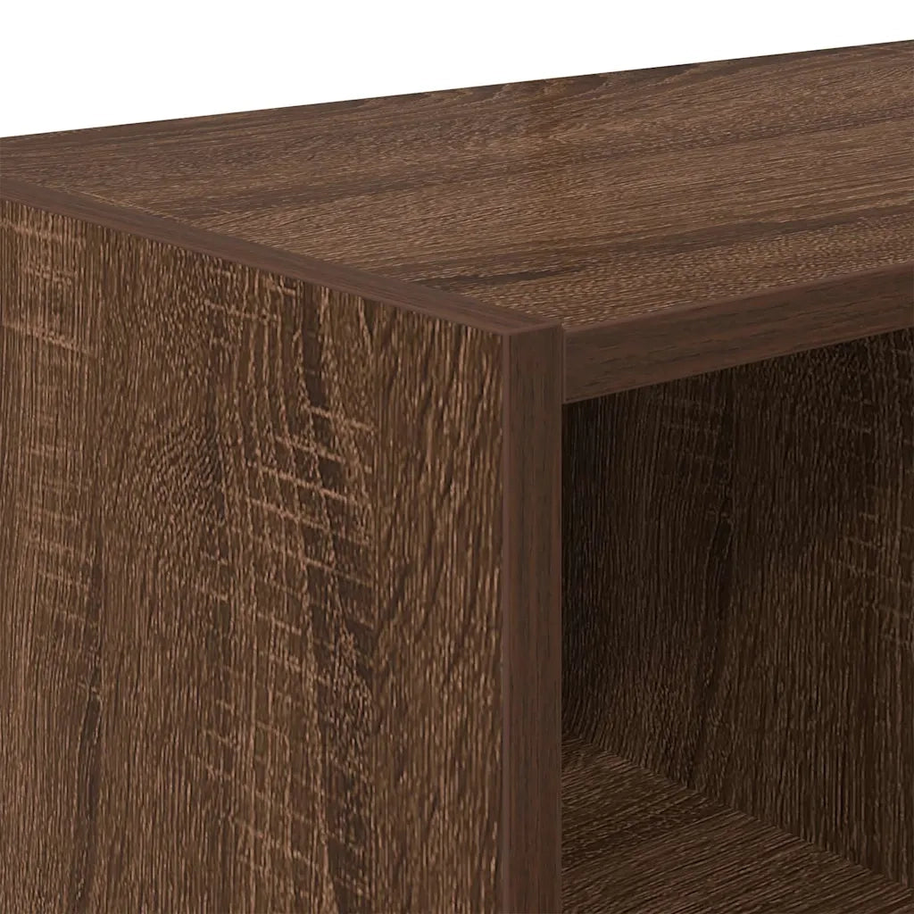 Scarpiera Impilabile Rovere Marrone 89,5x30x40 cm 858851