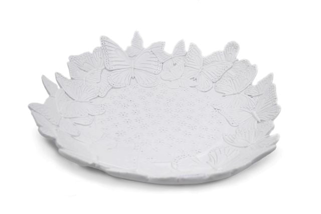 Centrotavola Decorazione Casa Tavolo in Resina Bianca 30 cm