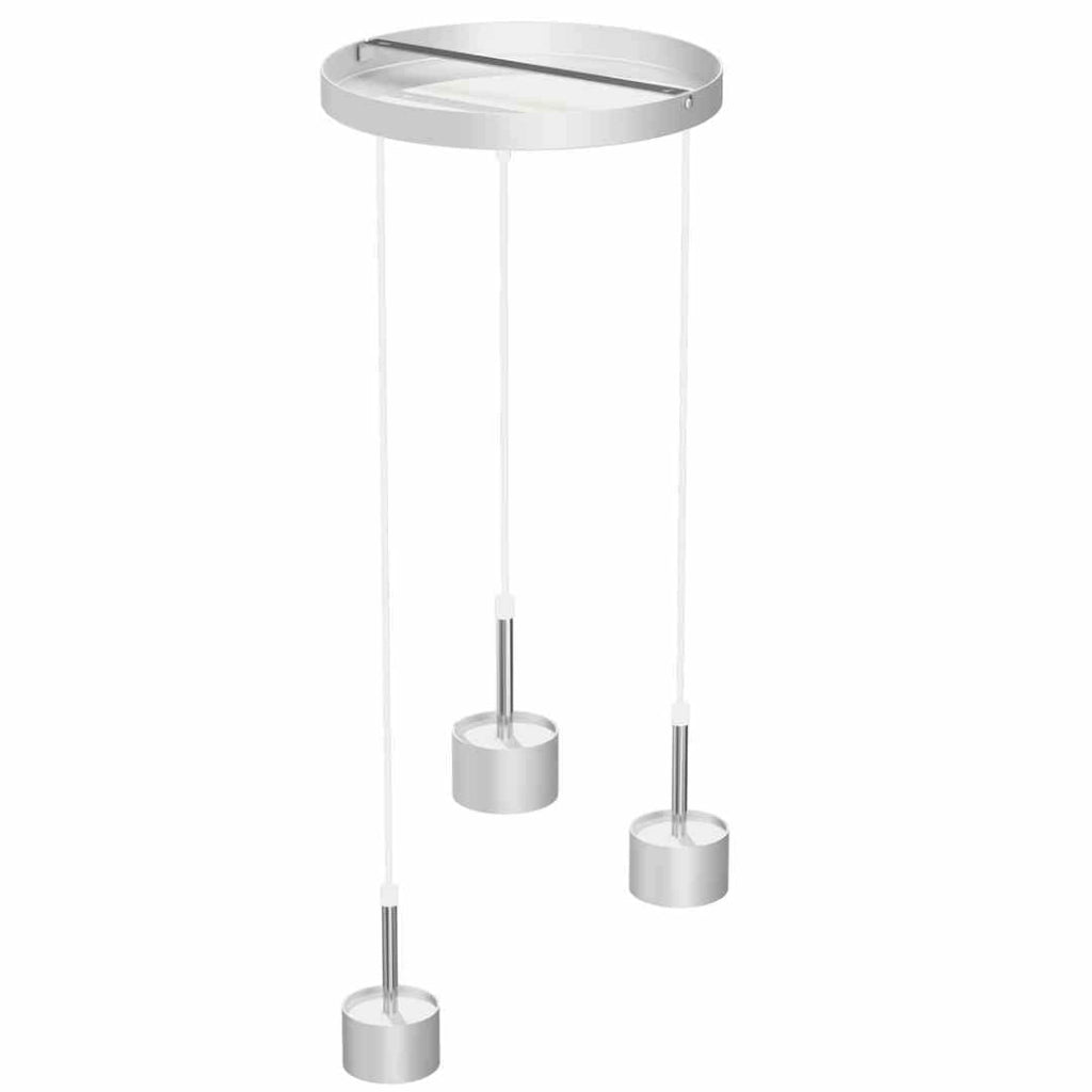 Lampada sospensione Milagro Arena 3 luci bianco/cromo
