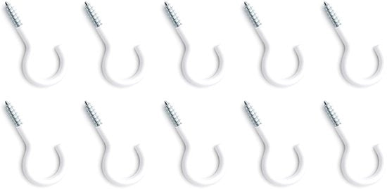Set di 10 Viti a Bucia Bianche per Fissaggio