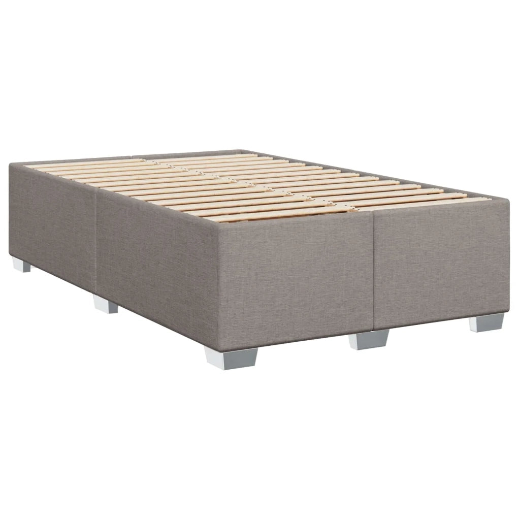 Letto box spring con materasso Tortora 120 x 190 cm Tessuto 3453364