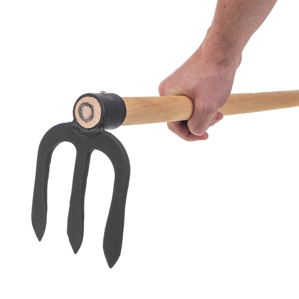 Zappa da giardino forgiata KADAX da 12 cm per diserbo, in acciaio di alta qualità, senza manico.