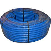 TUBO CORRUGATO CON TIRAFILO BLU Ø 25 mm - rotolo 50 mt - 50 metrilineari