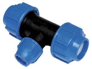 RACCORDO A COMPRESSIONE A T RIDOTTO PN16- - ø mm.32x25x32 - 5 pezzi