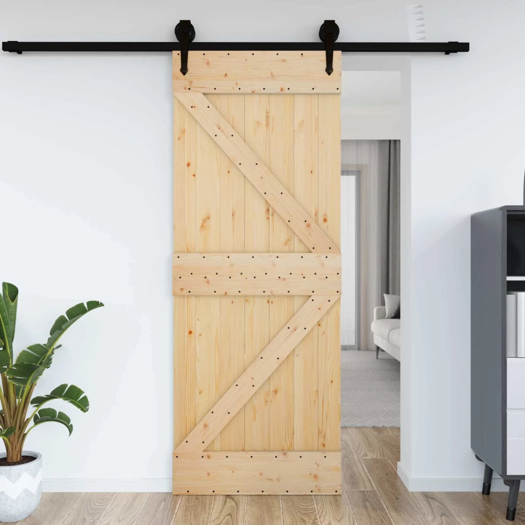 Porta NARVIK Naturale 95 x 210 cm Legno di pino solido 42047081