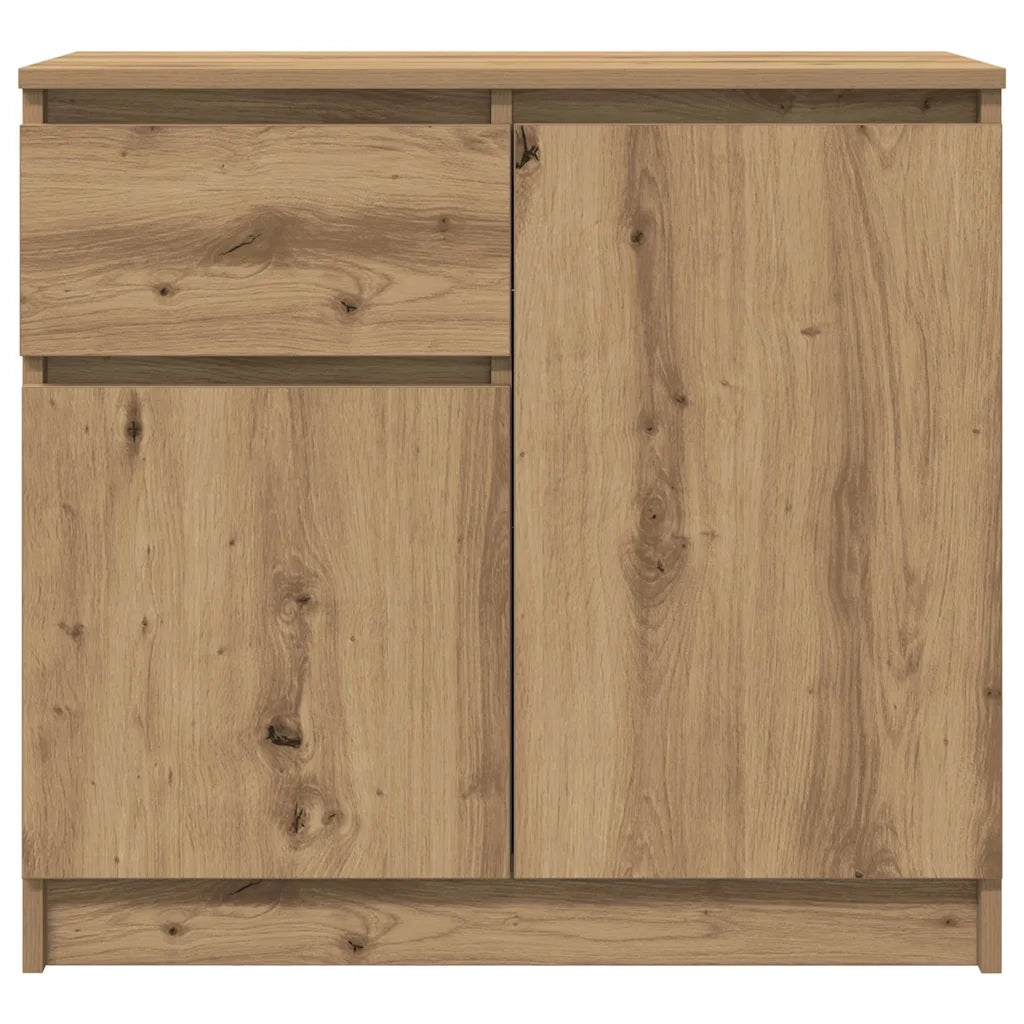 Credenza | Madia | Buffet da pranzo | Armadio da pranzo con Cassetto Rovere Artigianale 71x35x65 cm Truciolato