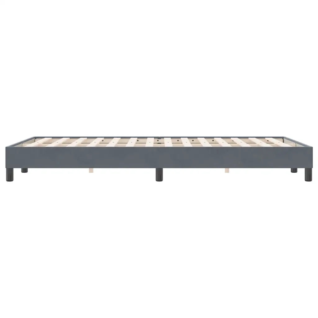 Giroletto senza Materasso Grigio Scuro 120x220 cm Velluto 4101398