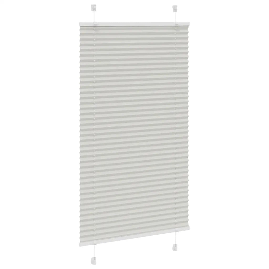 Tenda Plissettata Grigio Chiaro 75x100 cm Larghezza Tessuto 4015325
