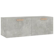 Armadietto a Muro | Mobile Pensile Grigio Cemento 100x36,5x35 cm Legno Multistrato