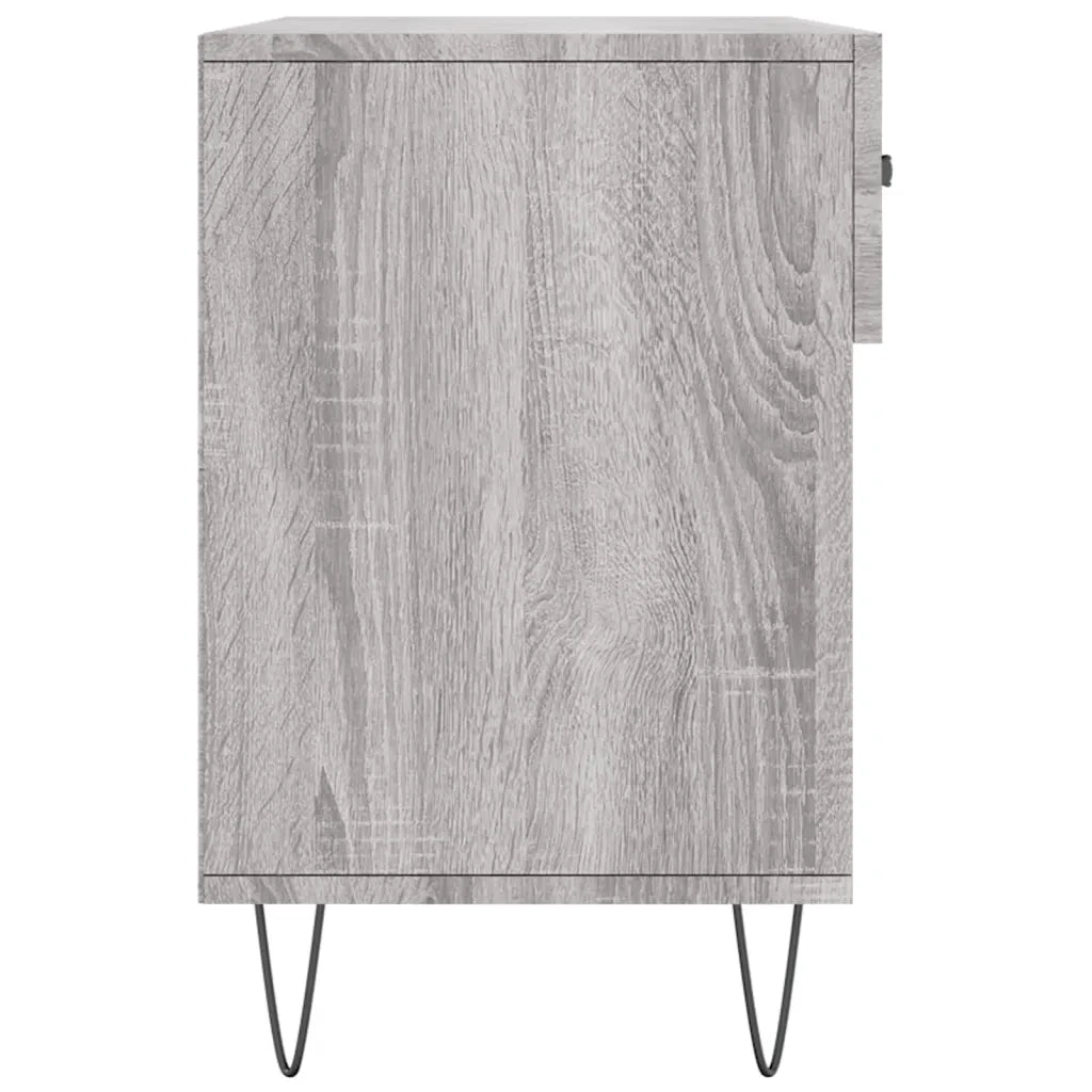 Panca Porta Scarpe | Scarpiera | Mobile per scarpe Grigio Sonoma 102x35x55 cm Legno Multistrato