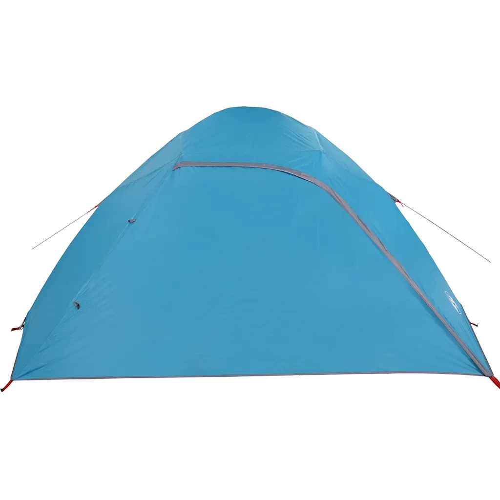 Tenda da Campeggio a Cupola per 4 Persone Blu Impermeabile 94724