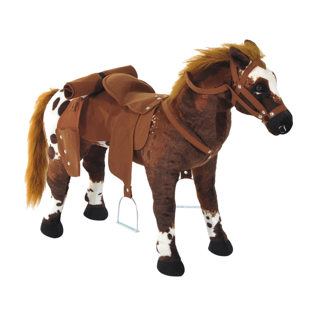 Cavallo a dondolo con sella e suoni ¨C Xylo ¨C marrone