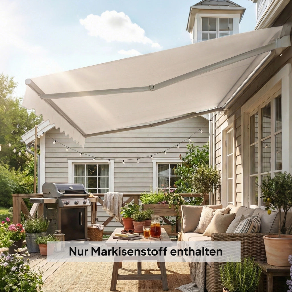Telo Copertura Tenda da Giardino ¨C zephmum ¨C 3.5x2.5m UPF50+ Cremewei?