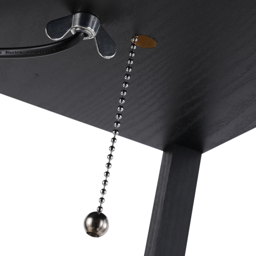 Lampada a Terra con Mensole ¨C Zephmum ¨C Nero e Bianco 26x26x160 cm