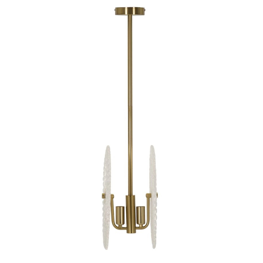 Lampada a Sospensione VKH86, Oro, Metallo, 35x18x80 cm