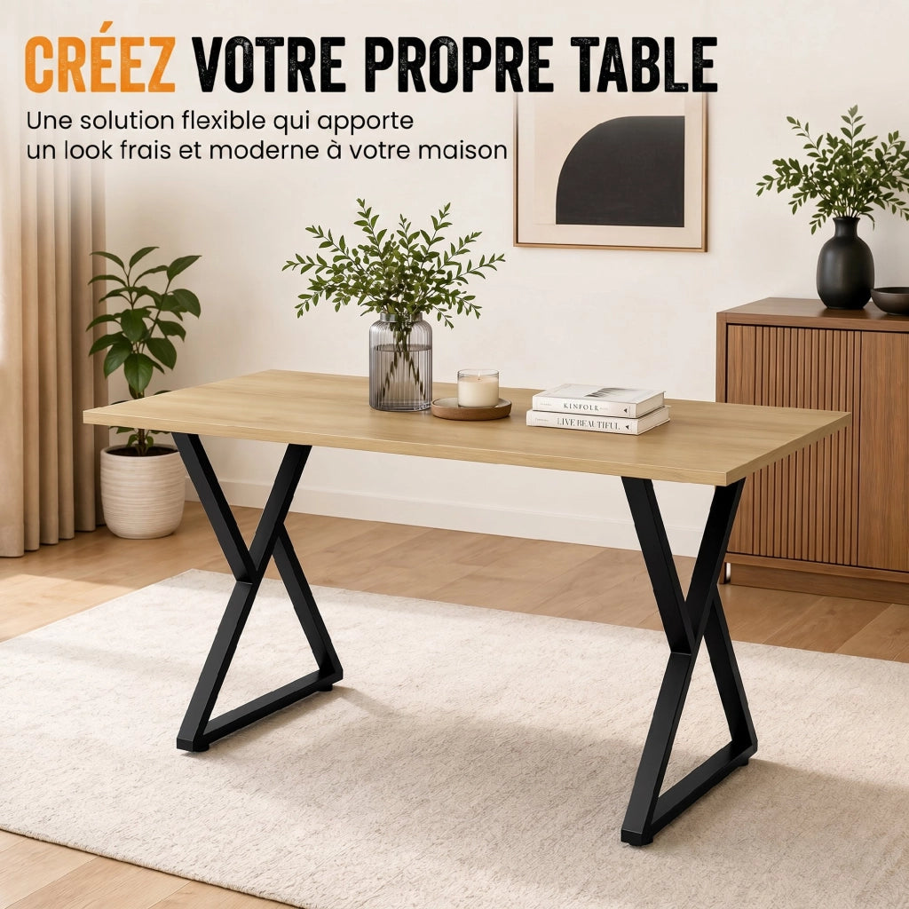 Tavolo ¨C Minimal ¨C Nero Acciaio 60x72
