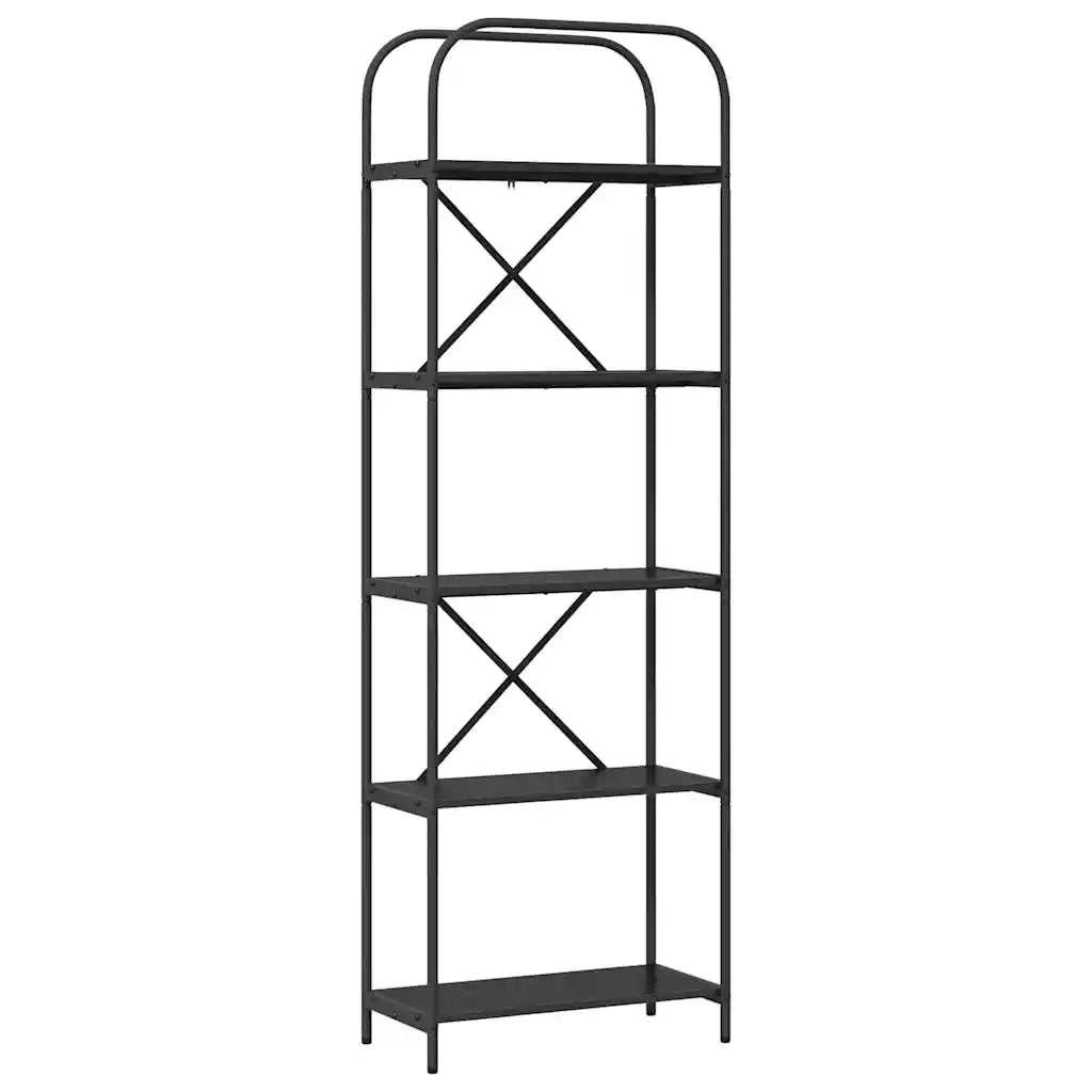 Libreria Rovere Nero 60 x 30 x 183 cm Legno multistrato 879851