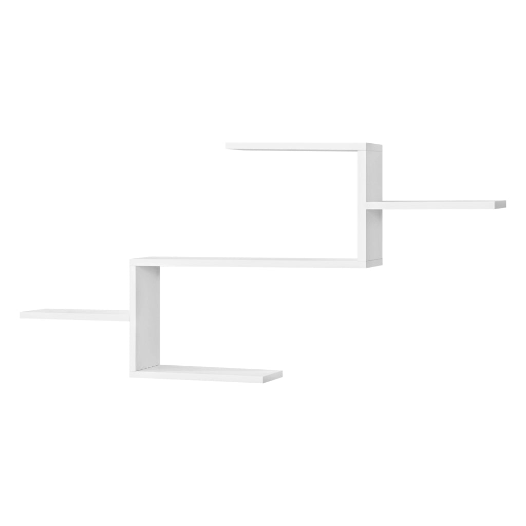 Mensola da Parete Flekkefjord con 5 Ripiani 104 x 15 x 50 cm - Bianco [en.casa]