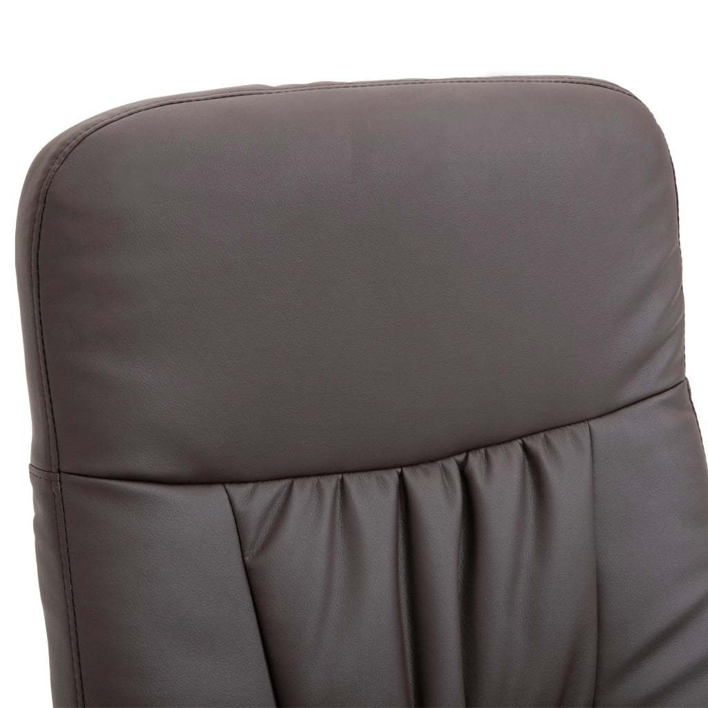 Set 2 Poltrone Relax con Poggiapiedi ¨C Xylo ¨C Schienale Reclinabile Regolabile Marrone