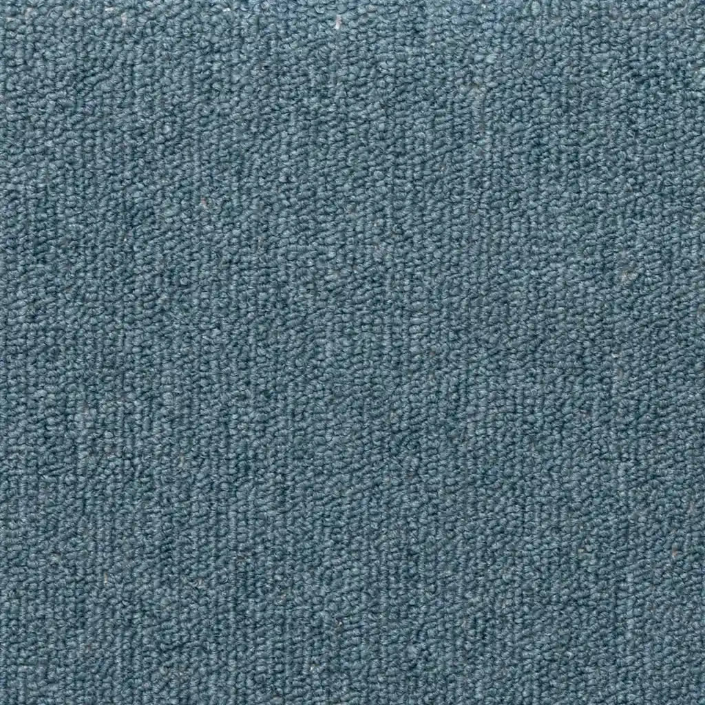 Tappetini per scale 15 pz | Gradini per Scale 65x21x4 cm Blu mare con bordo rettangolare