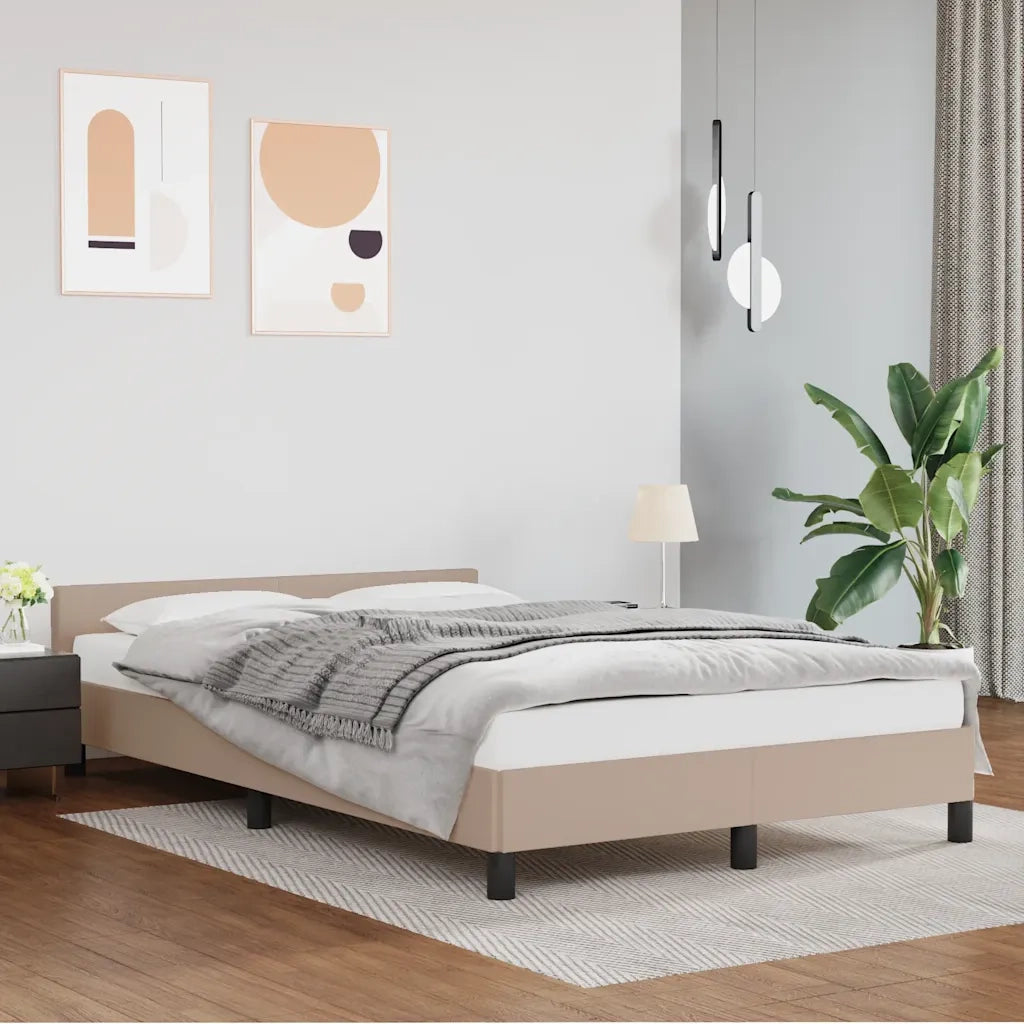 Giroletto con Testiera senza Materasso Cappuccino 120x200 cm 347494