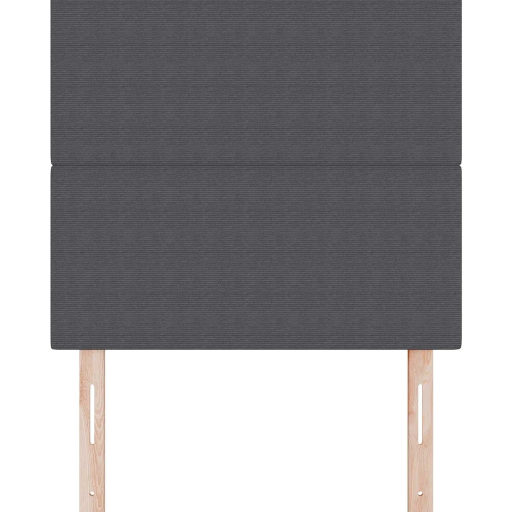 Testiera Grigio scuro 80 cm Tessuto in Cords 3337713
