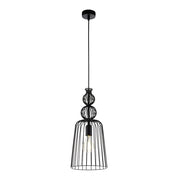 Sospensione Industrial Carterham Metallo Nero 1 Luce E27