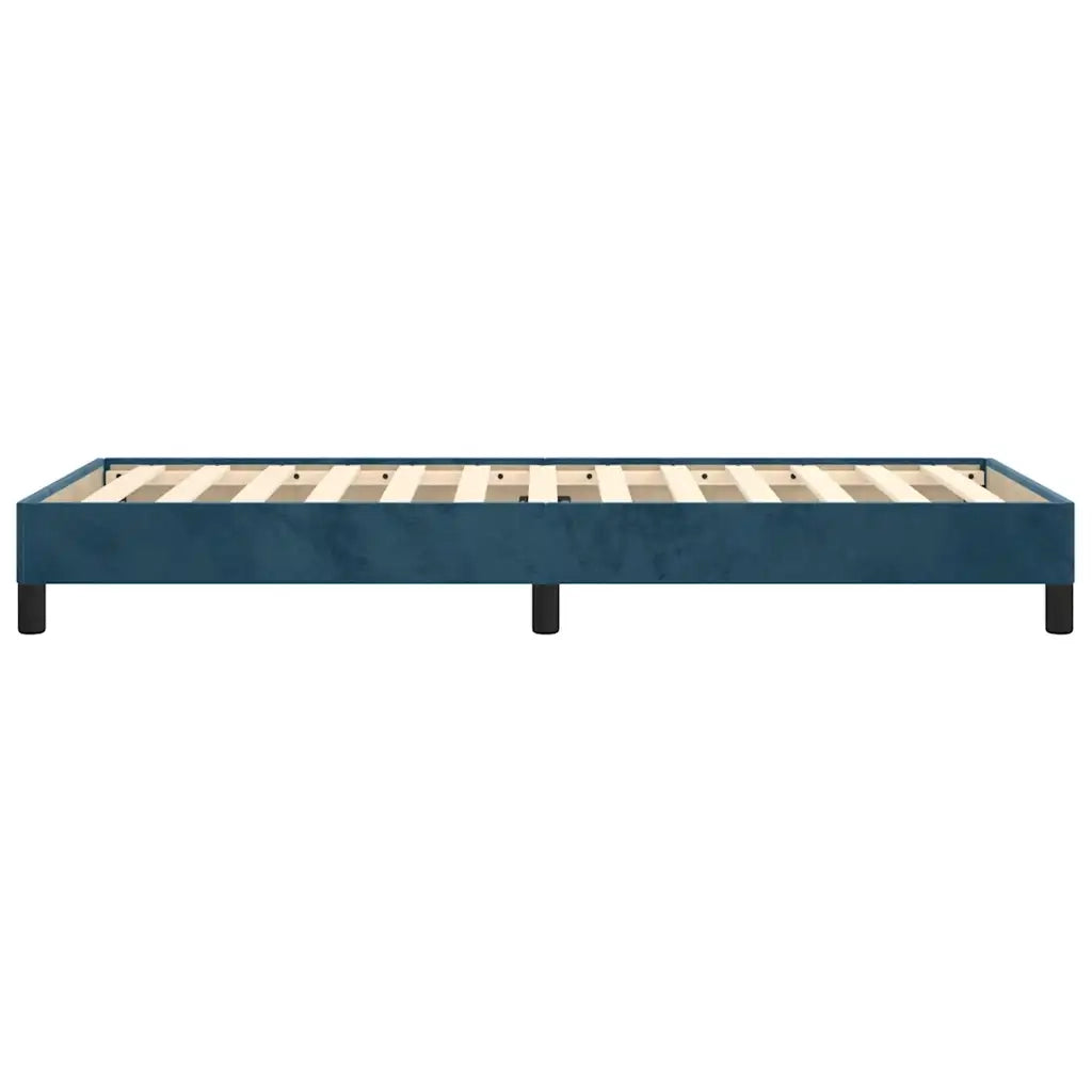 Letto singolo | Letto per adulti | Giroletto senza Materasso Blu Scuro 90x190 cm in Velluto