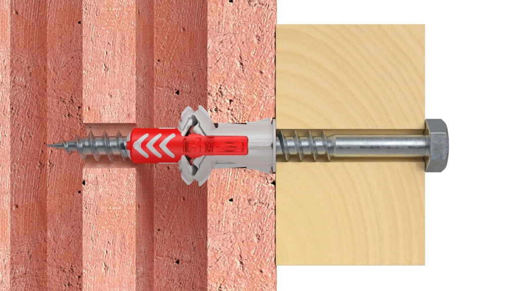 Tassello con Vite 8 S Vite Fischer Duopower 50 Pezzi Ø 8 x 40 5 x 50 mm