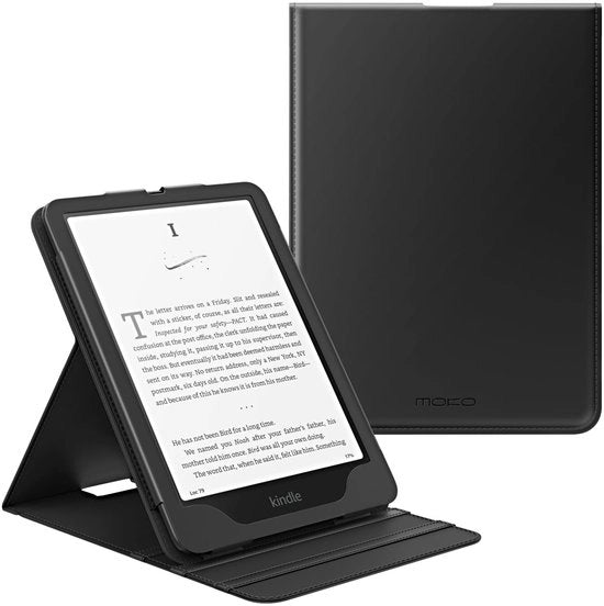 Copricapo per Kindle Paperwhite - Protezione con Stand a Sfoglia - Risveglio Automatico - 7 pollici - Adattamento Perfetto per Kindle - Ideale per Lettori