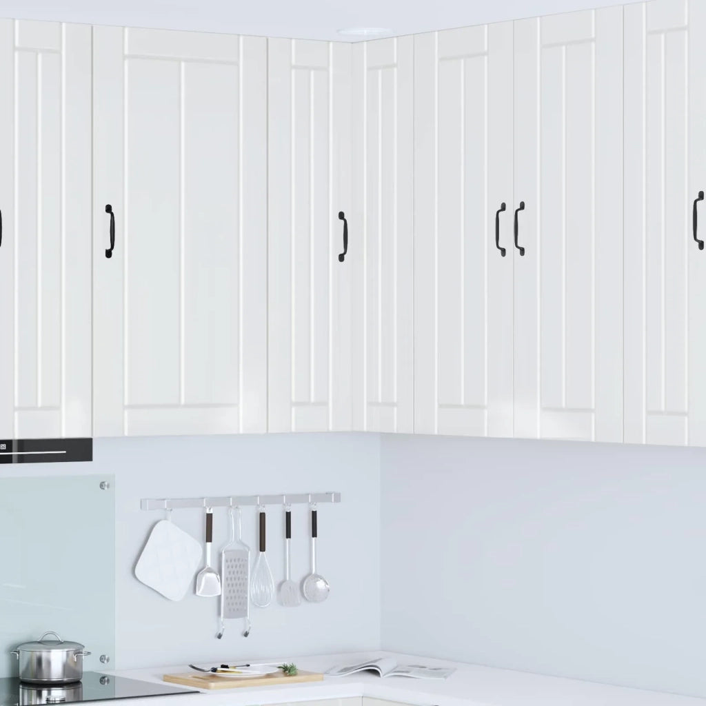 Pensile da cucina | Mobile angolare per parete LUCCA Bianco Lucido 57 x 57 x 100 cm
