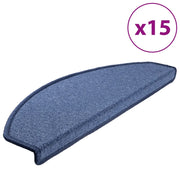 Tappetini per Scale 15 pz | Gradini per Scale Blu 65x24x4 cm