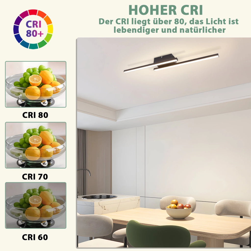 ZMH Lampada da Soffitto LED 12W 4000K Neutrale Moderna 61 5cm per Corridoio Soggiorno Sala da Pranzo