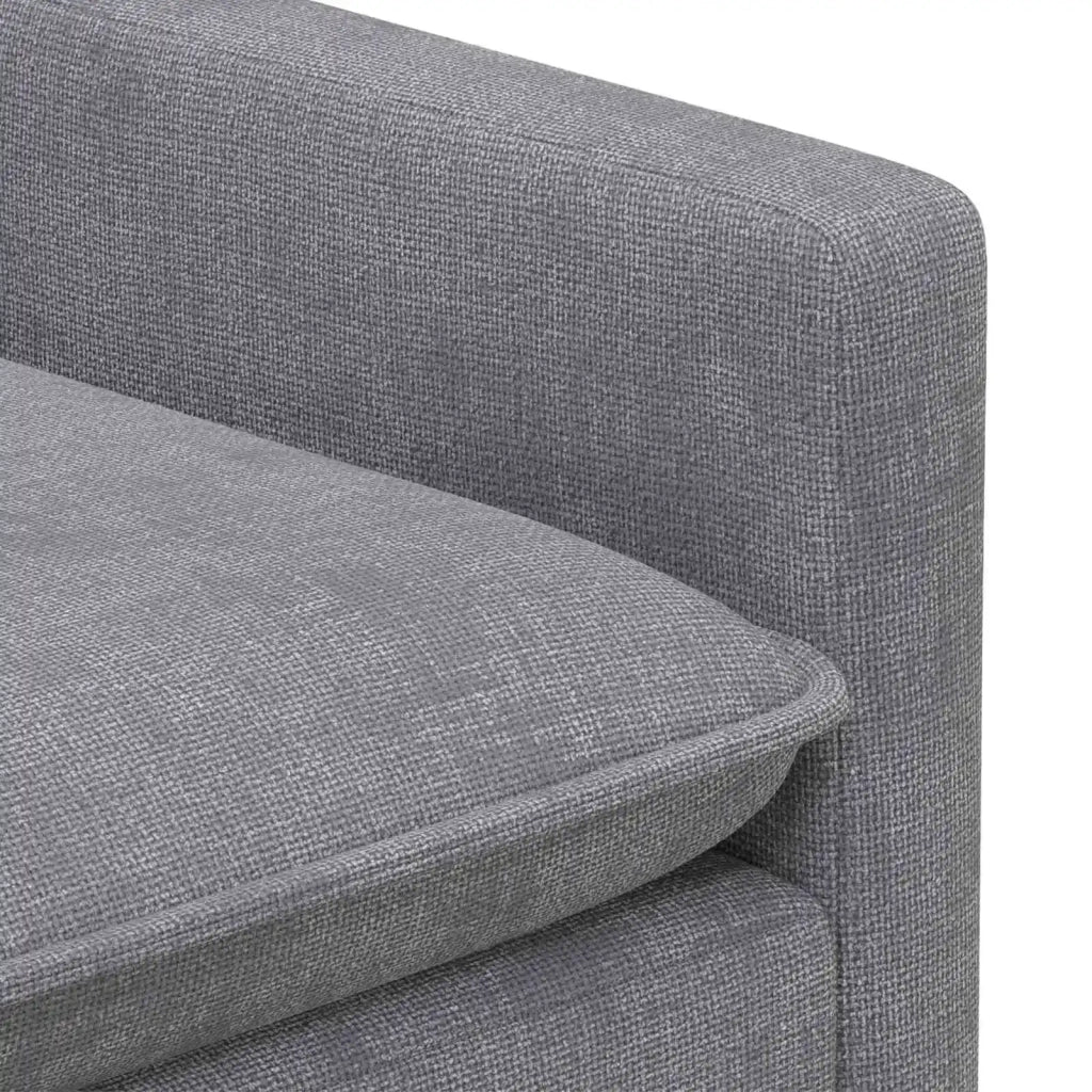 Set di divani 2 pcs Grigio Chiaro Poliestere 3417090