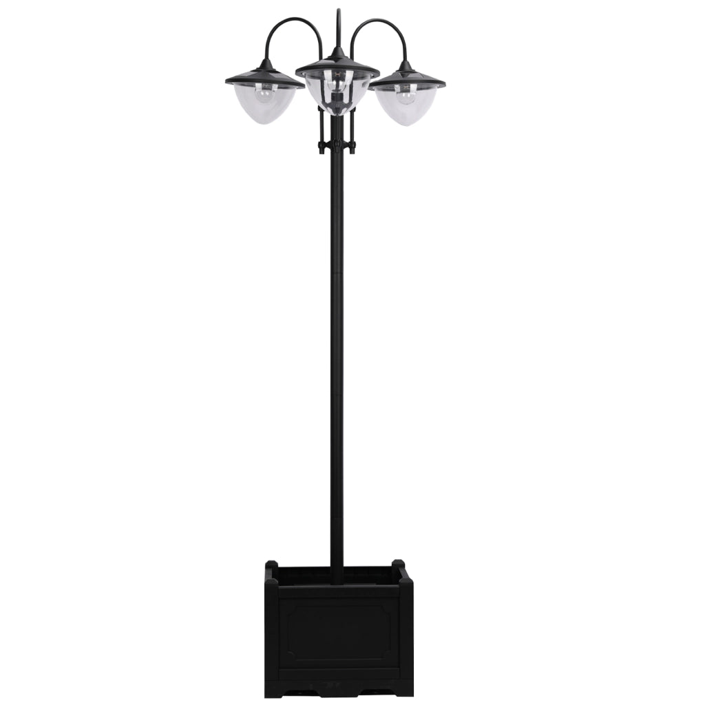 Lampada da Giardino in Metallo con Controllo Luce ¨C Zephmum ¨C Nero 189 cm IP44