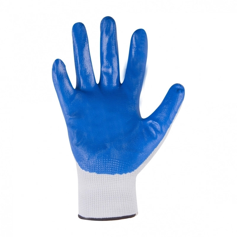 GUANTO GIARDINAGGIO TG. 9 NITRILE E MAGLINA