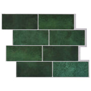 Piastrella subway 50 pcs Verde Scuro 29 x 21 cm 42046143