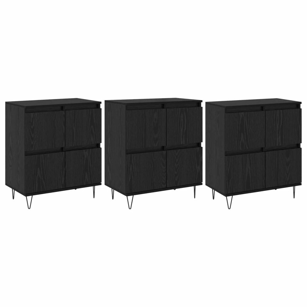 Credenza | Sideboards 3 pcs Rovere Nero