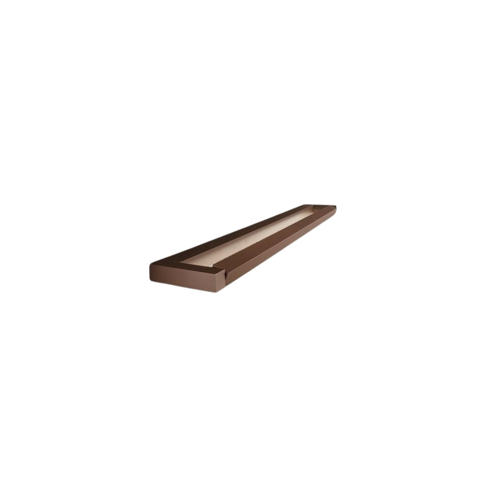 Slim - Applique Led da parete 12W CCT 2700K-4000K, L.39,2 cm, Orientabile, 960 lm, IP20 - Perenz - Marrone Metallizzato