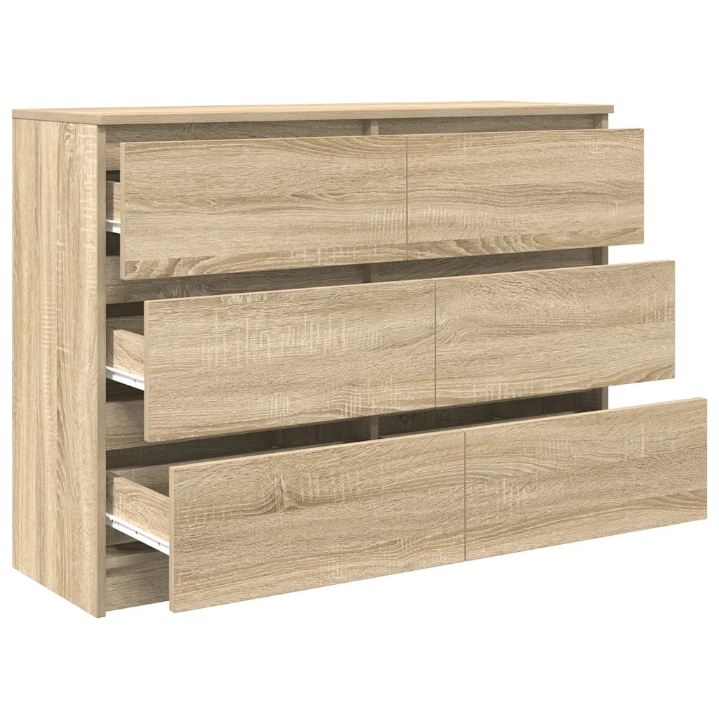 Credenza-Buffet-Armadio da cucina Rovere Sonoma 100x35x76 cm in Legno Multistrato 826499