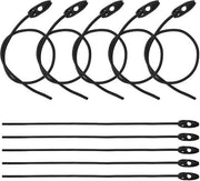 Bagagespanners per 10 pezzi, 50 cm, regolabile, nero, latex/nitruro, per biciclette/motori/benessere all'aperto, cavo di trazione