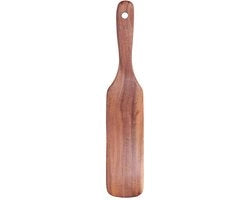 Spazzola in legno 29 x 5,5 cm - Cucchiaio multifunzionale per cucina - Spazzola in teak - Leggero - Per servire/sciogliere