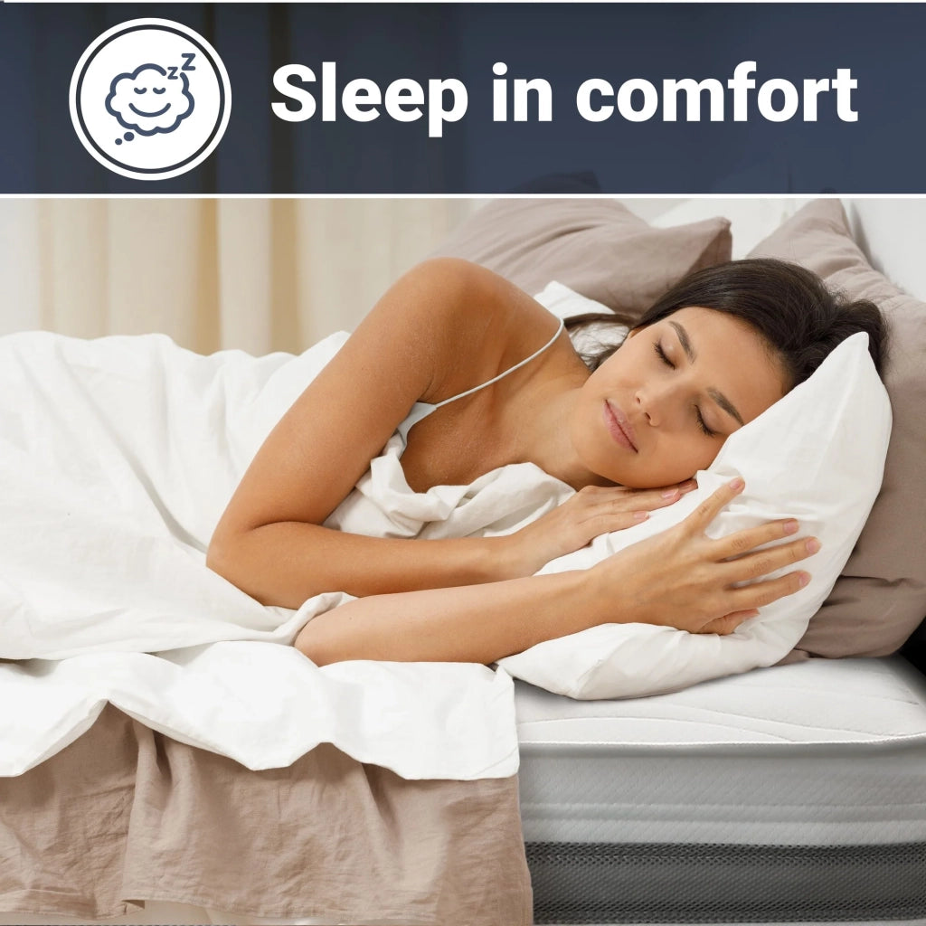 Materasso Singolo 70x200 cm in Memory Antibatterico | Altezza 20 cm | Rivestimento 3D Air in Fibra Ipoallergenica | Materasso Ortopedico a 7 Zone Differenziate Termosensibili