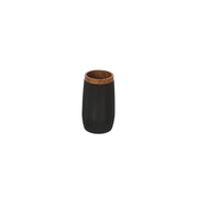 Portaspazzolino nero linea London in plastica PS e ABS design moderno Feridras
