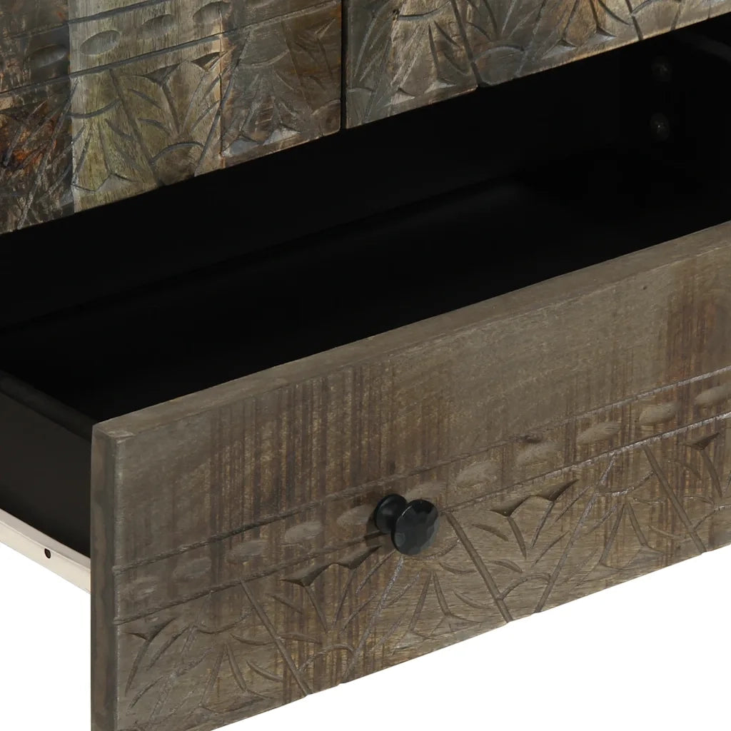 Credenza-Buffet-Armadio da cucina 60x33x100 cm in Legno Massello di Mango