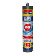SILICONE ACETICO SANITARI 'STOP MUFFA' SOUDAL 300 ml - Trasparente - SOUDAL