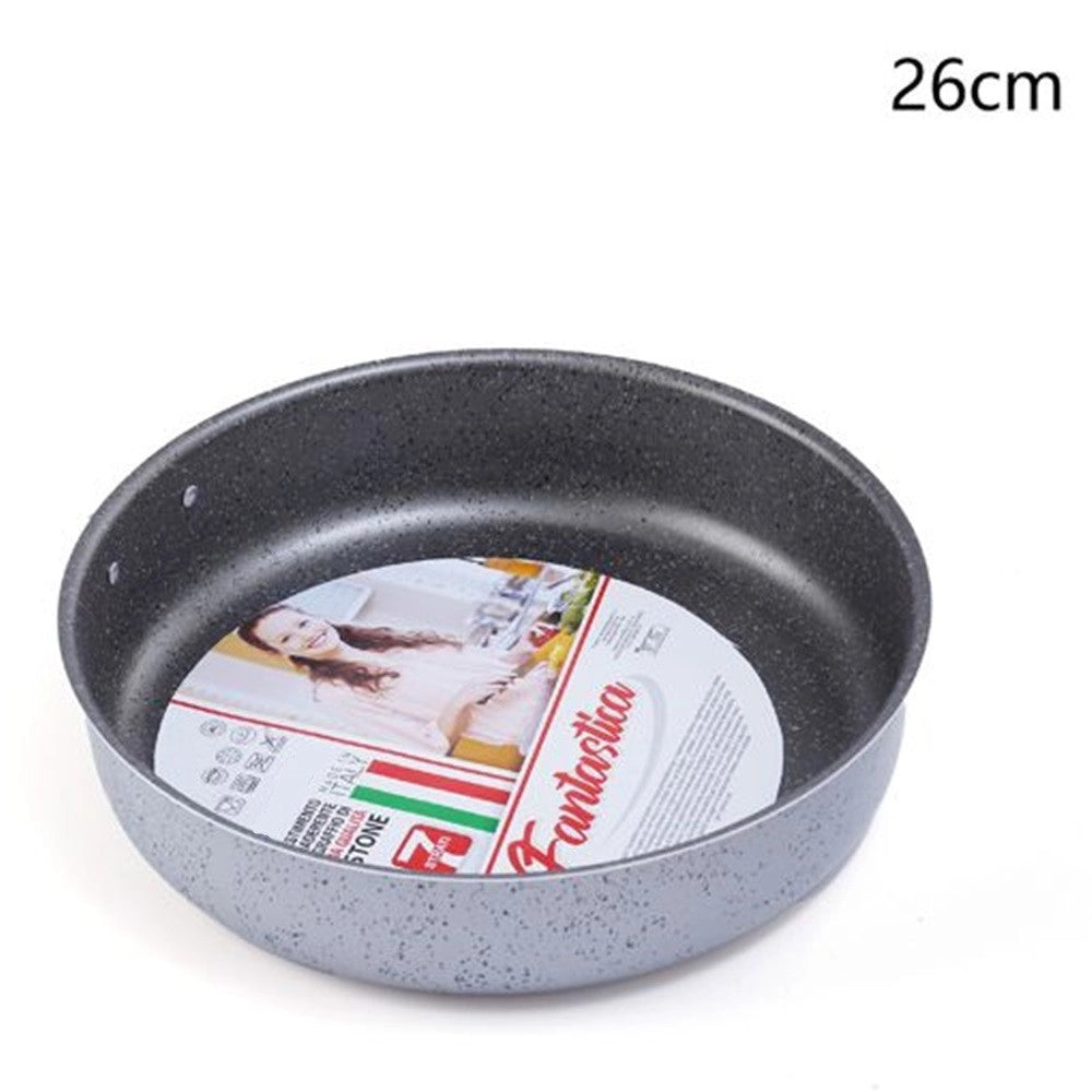 Trade Shop - Tortiera Rotonda Rivestimento Antiaderente Antigraffio ø18-22-26-30cm Teglia Cucina -