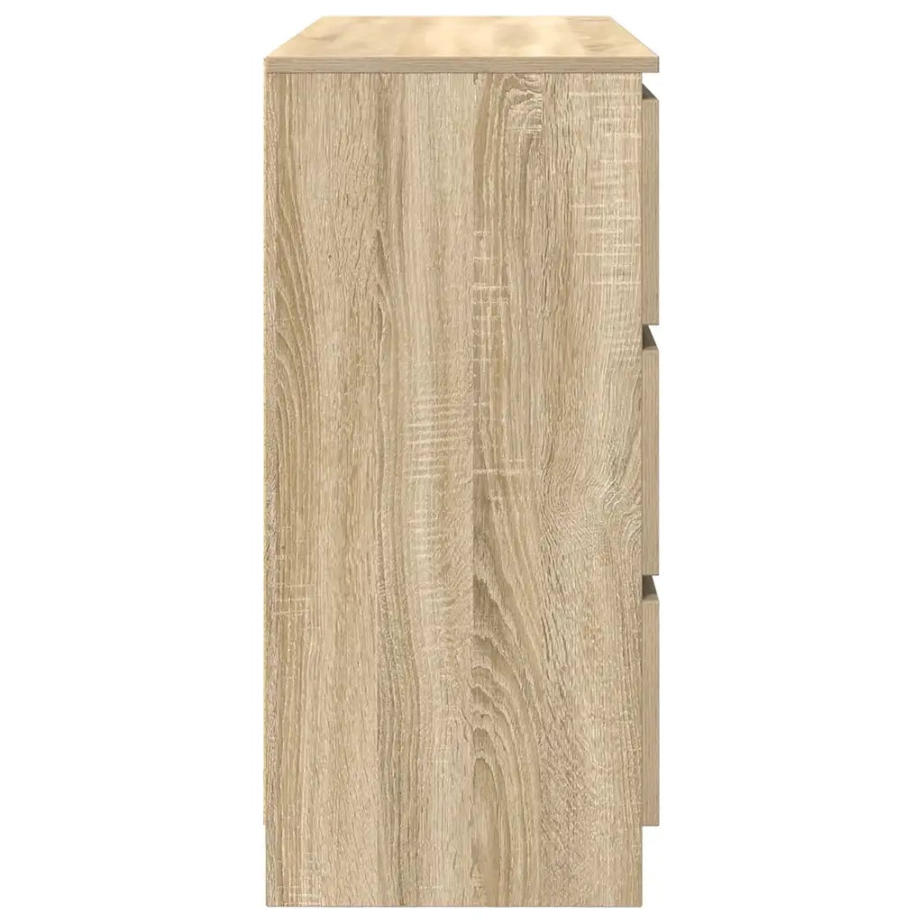 Credenza-Buffet-Armadio da cucina Rovere Sonoma 100x35x76 cm in Legno Multistrato 826499